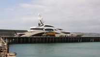 87m Lurssen megayacht ACE in Portland Harbour
